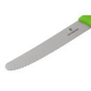 Couteau à tomate lame dentée Victorinox vert 11cm